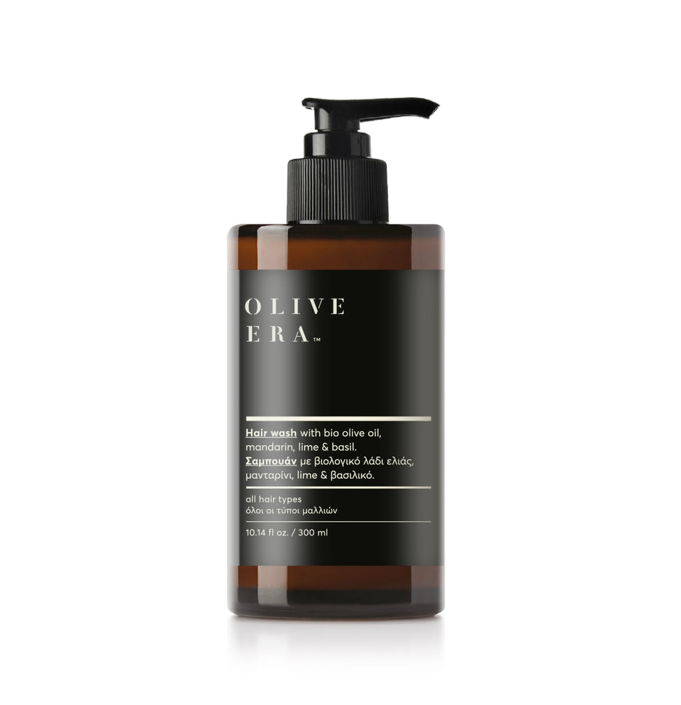 Hair wash with bio olive oil, mandarin, lime & basil